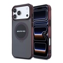 Apple iPhone 18 Pro Max Kılıf AMG Orjinal Lisanslı M-safe Şarj Özellikli Transparan IML Baskı Logolu Bicolor Block Kapak