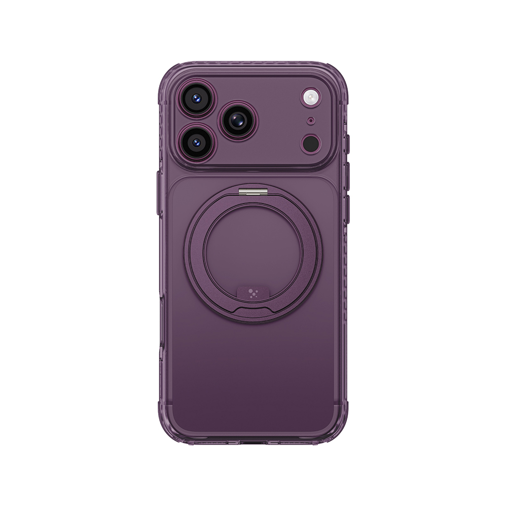 Apple iPhone 18 Pro Max Kılıf M-Safe Şarj Özellikli Airbag Tasarımlı Standlı Lens Korumalı AmazingThing Titan Pro MagSpin Kapak