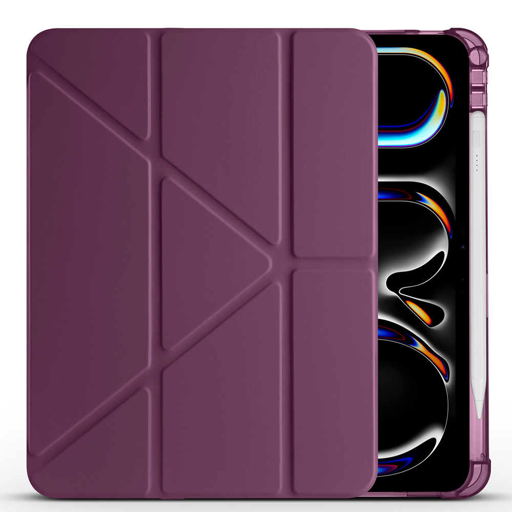 Apple iPad Air 11 2025 M3 Uyumlu Kılıf Zore Tri Folding Kalem Bölmeli Standlı Kılıf
