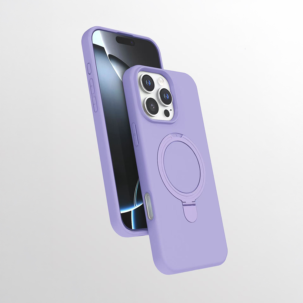 Apple iPhone 16 Pro Max Uyumlu Kılıf M-safe Şarj Özellikli Standlı Zore Samara Kapak