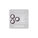 Apple iPhone 18 Pro CaseWorld Alloy Sapphire Safir One-Piece Anti Reflective Safir Kamera Lens Koruyucu