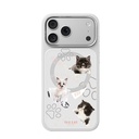 Apple iPhone 18 Pro Kılıf M-safe Şarj Özellikli 3D Baskılı Tasarım Mutural The Cat Serisi Kapak