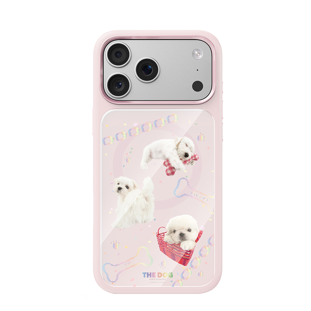 Apple iPhone 18 Pro Kılıf M-safe Şarj Özellikli 3D Baskılı Tasarım Mutural The Dog Serisi Kapak