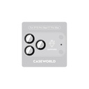 Apple iPhone 18 Pro Max CaseWorld Alloy Sapphire Safir One-Piece Anti Reflective Safir Kamera Lens Koruyucu