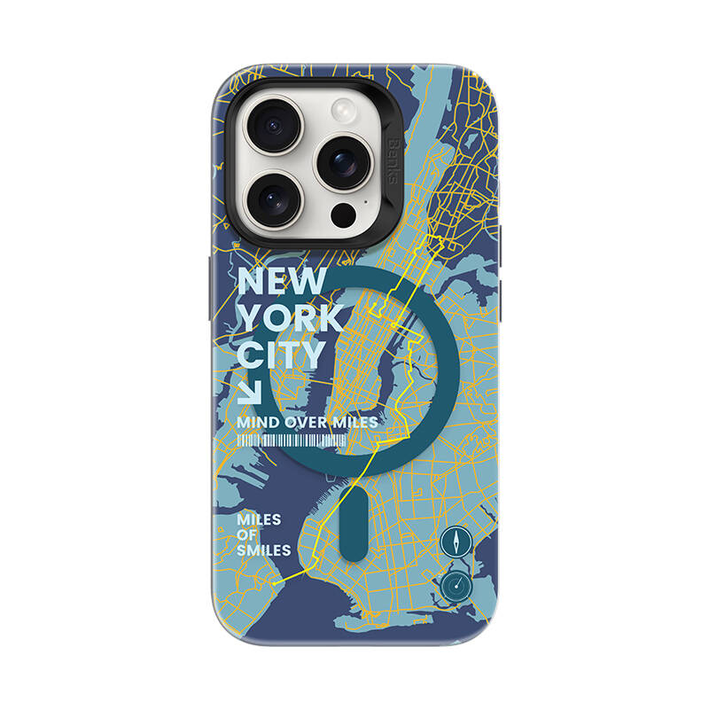 Apple iPhone 16 Pro Max Uyumlu Kılıf M-safe Şarj Özellikli Benks City Serisi Kapak