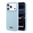 Apple iPhone 18 Pro Max Uyumlu Kılıf Lacoste Orjinal Lisanslı M-safe Şarj Özellikli PU Pike Desenli Metal Logolu Kapak