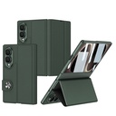 Samsung Galaxy Z Fold 8 Uyumlu Kılıf Karbon Fiber Tasarımlı Magnetik Tokalı Kartlıklı Zore Kıpta Zegna Kapak
