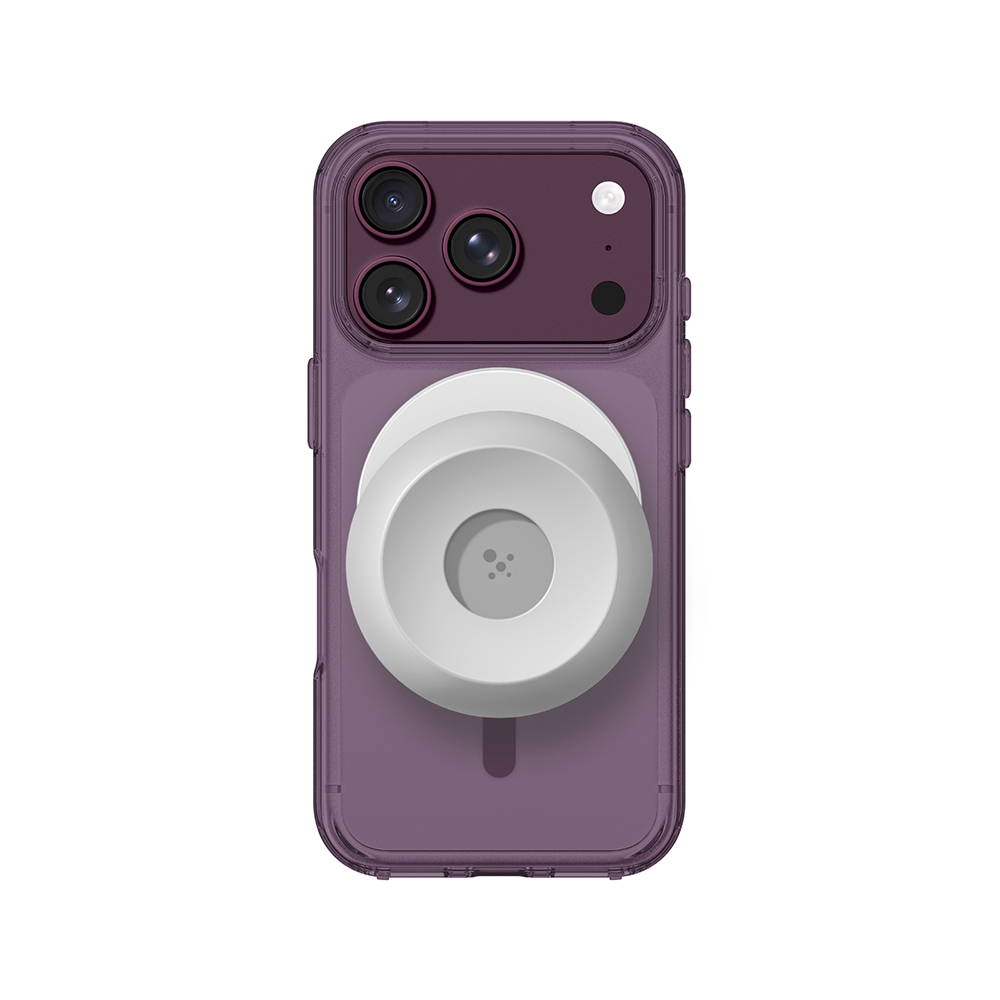 [RNZ-TA139829] Apple iPhone 18 Pro Max Uyumlu Kılıf M-safe Özellikli AmazingThing Minimal Serisi Type-C Kulaklık ve Standlı Set (Mor)