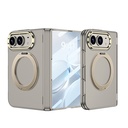 Apple iPhone Duo Uyumlu Kılıf M-safe Şarj Özellikli Zore Kıpta KPT-07 Ring Standlı Sert PC Kapak