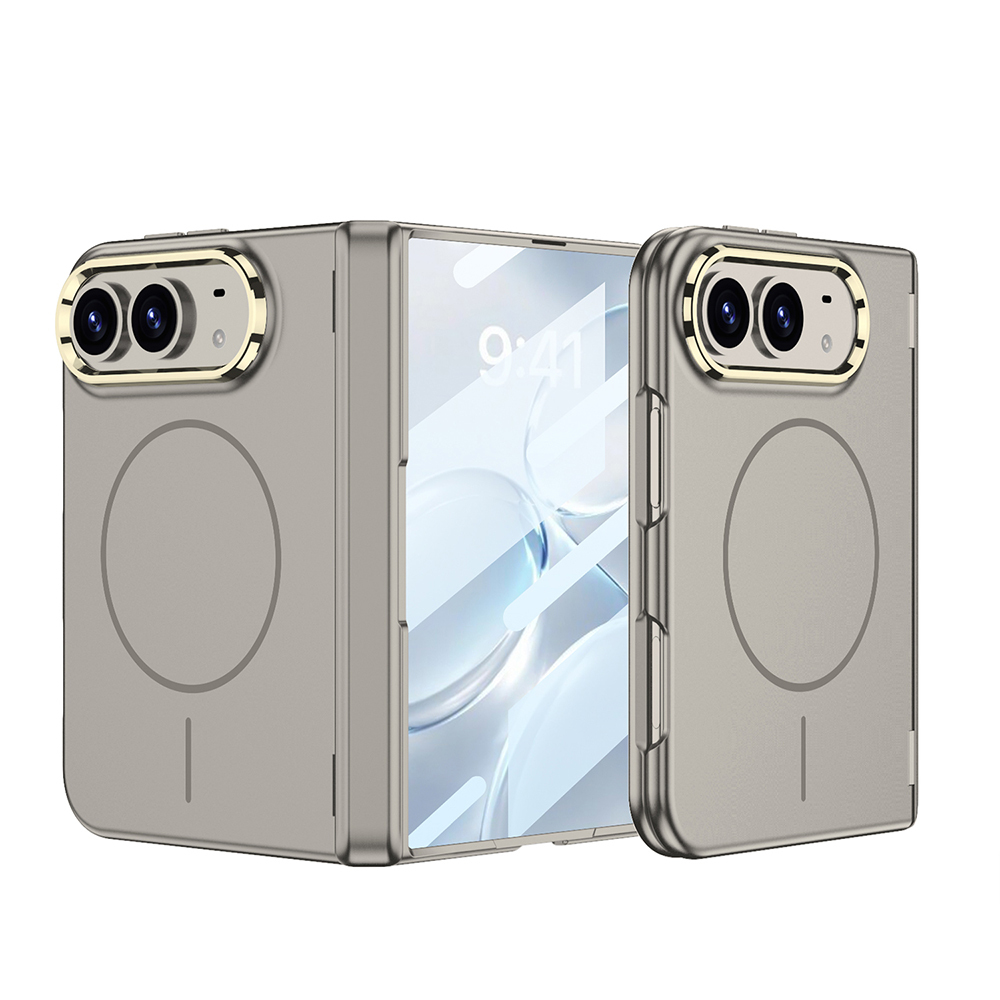 Apple iPhone Duo Kılıf M-safe Şarj Özellikli Zore Kıpta KPT-14 Sert PC Kapak