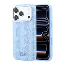 Apple iPhone 18 Pro Max Kılıf Lacoste Orjinal Lisanslı M-safe Şarj Özellikli Metal Logolu Deri Karışık Monogram Desenli Kapak