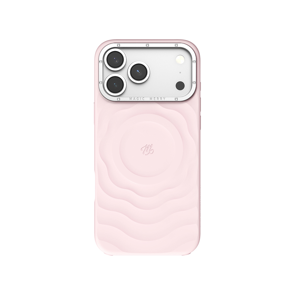 Apple iPhone 17 Pro Uyumlu Kılıf M-safe Şarj Özellikli Wiwu Magic Merry Blossom Drift Serisi Kapak