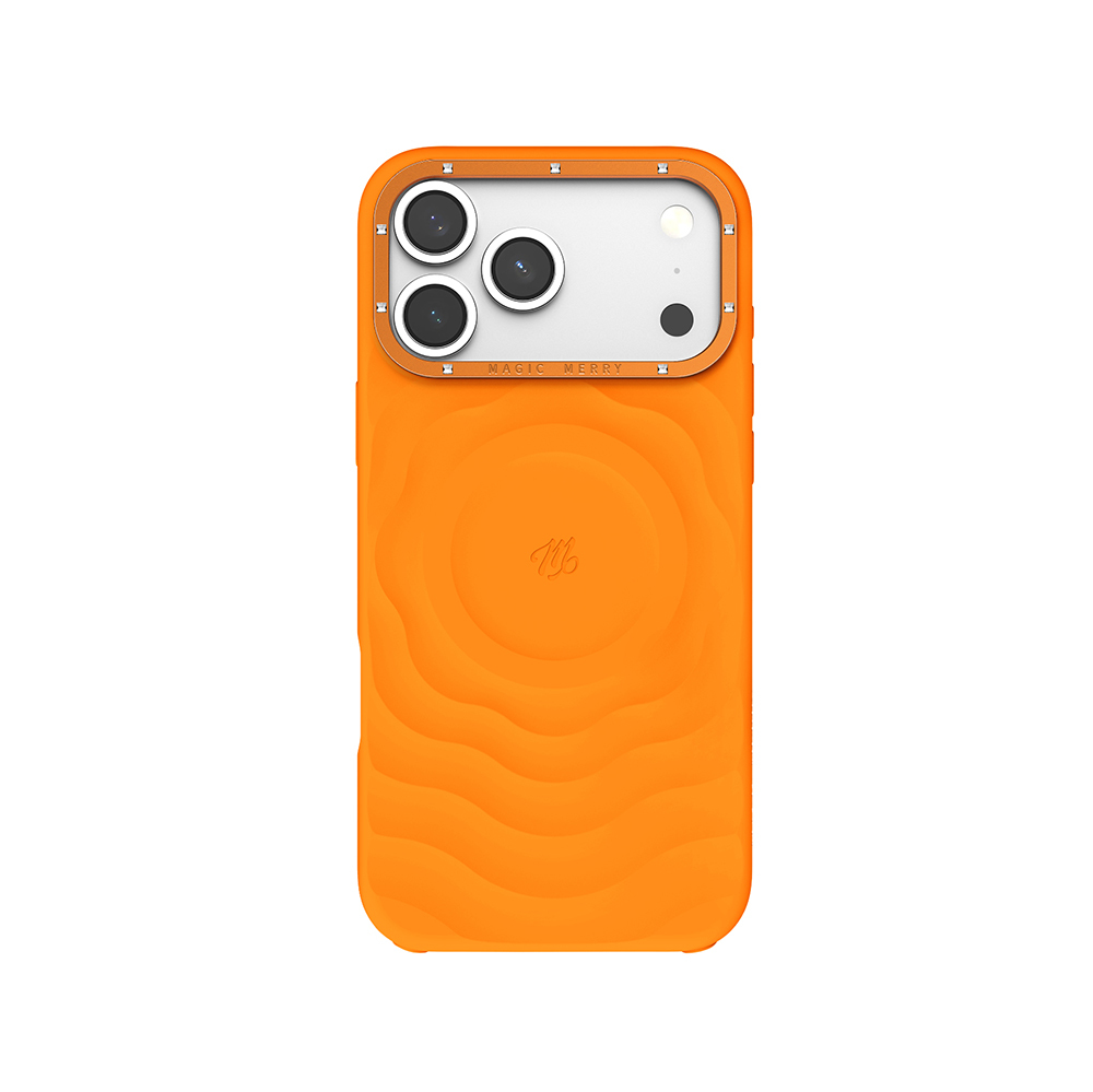 Apple iPhone 17 Pro Uyumlu Kılıf M-safe Şarj Özellikli Wiwu Magic Merry Blossom Drift Serisi Kapak