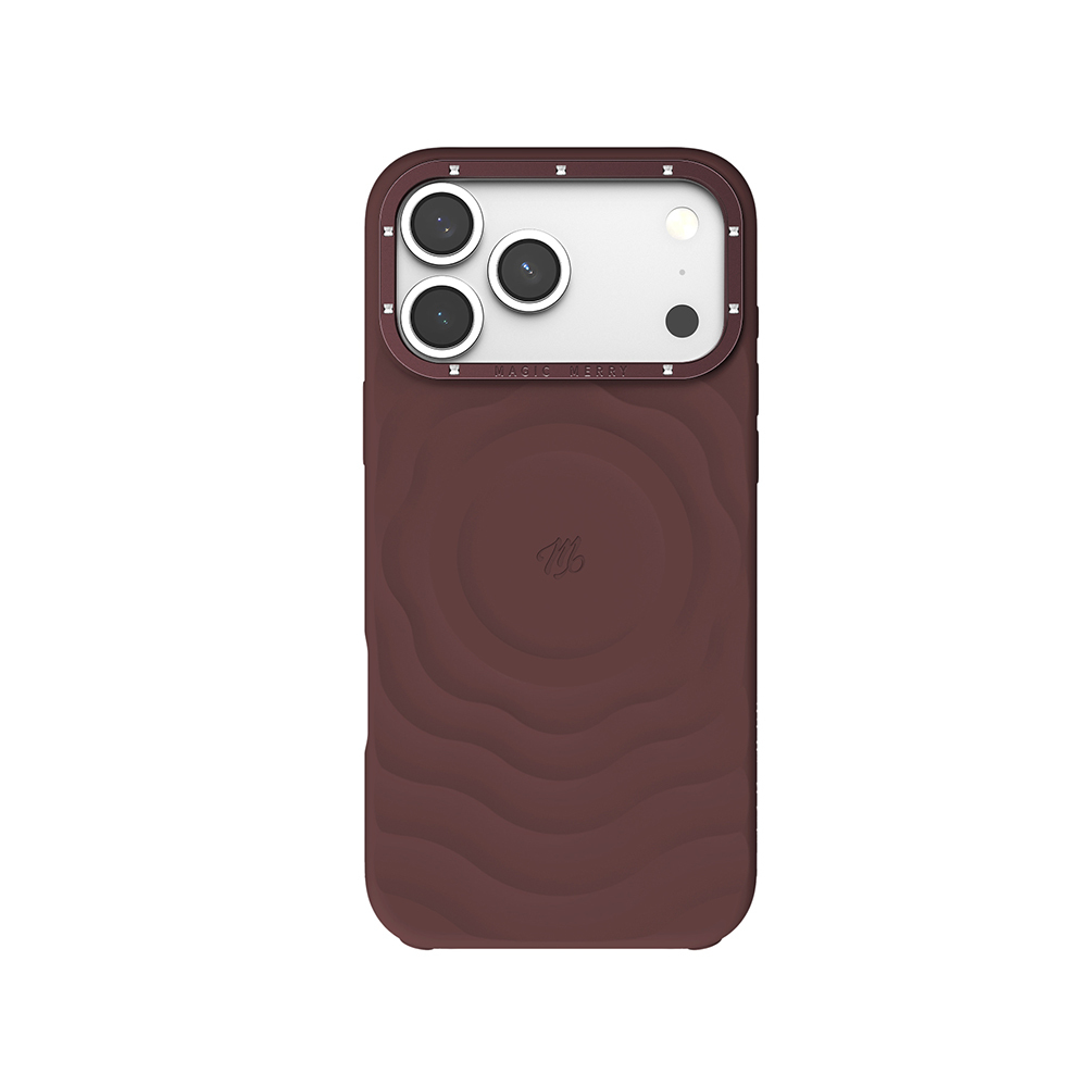Apple iPhone 17 Pro Max Uyumlu Kılıf M-safe Şarj Özellikli Wiwu Magic Merry Blossom Drift Serisi Kapak