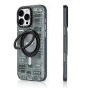 Apple iPhone 16 Pro Max Uyumlu Kılıf M-safe Şarj Özellikli Youngkit 360° Standlı Technology Serisi Kapak