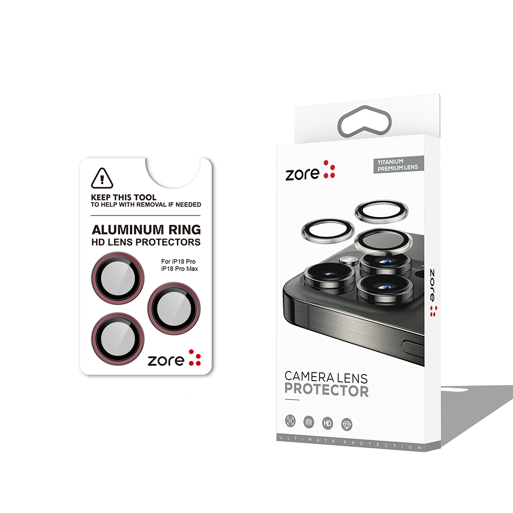 Apple iPhone 18 Pro Zore CL-12 Premium Safir Parmak İzi Bırakmayan Anti-Reflective Kamera Lens Koruyucu
