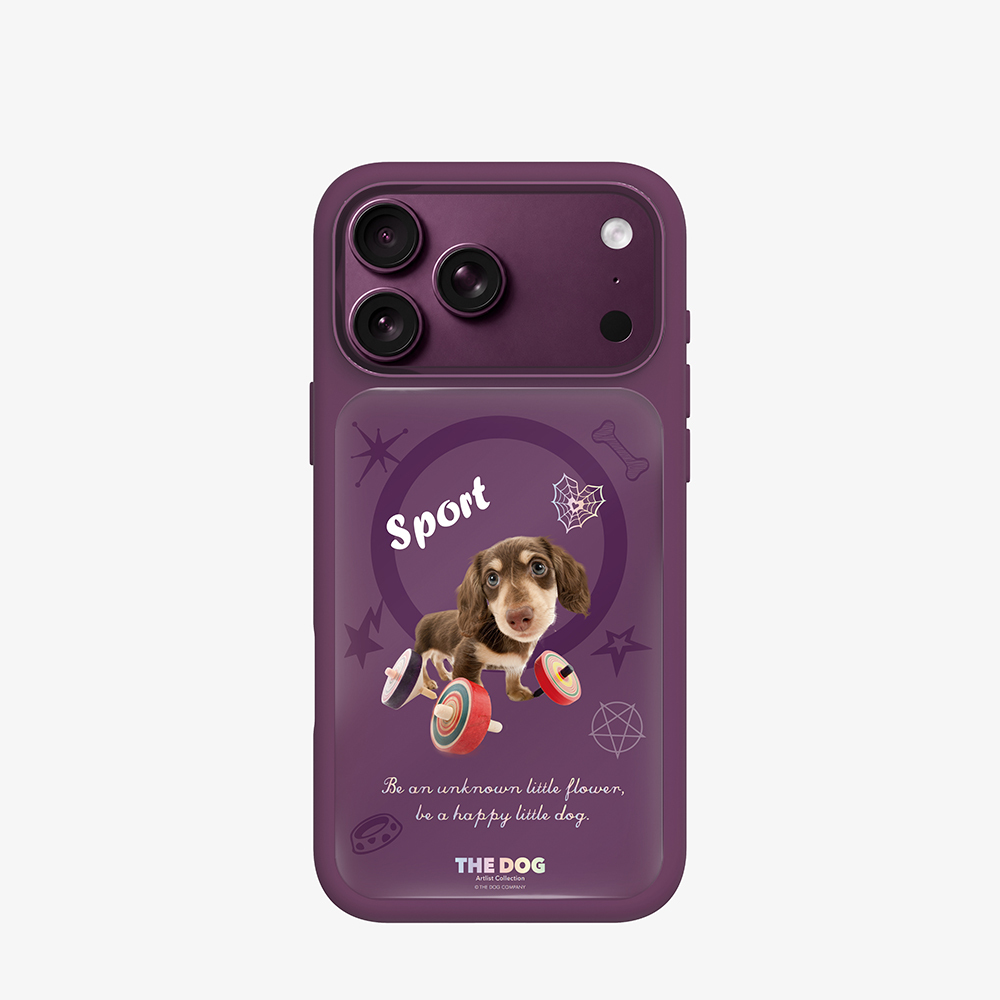 Apple iPhone 18 Pro Kılıf M-safe Şarj Özellikli 3D Baskılı Tasarım Mutural The Dog Serisi Kapak