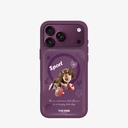 Apple iPhone 18 Pro Kılıf M-safe Şarj Özellikli 3D Baskılı Tasarım Mutural The Dog Serisi Kapak