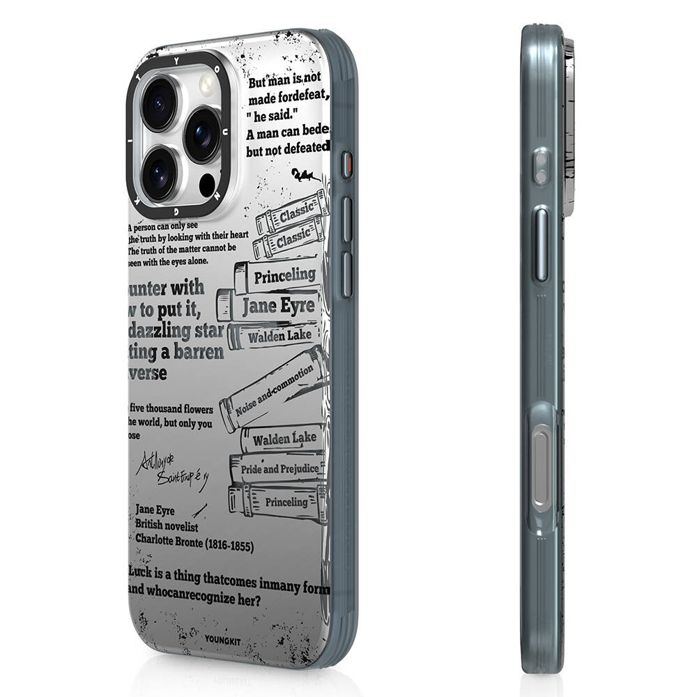 Apple iPhone 16 Pro Max Uyumlu Kılıf M-safe Şarj Özellikli Youngkit Literary Serisi Classic Kapak