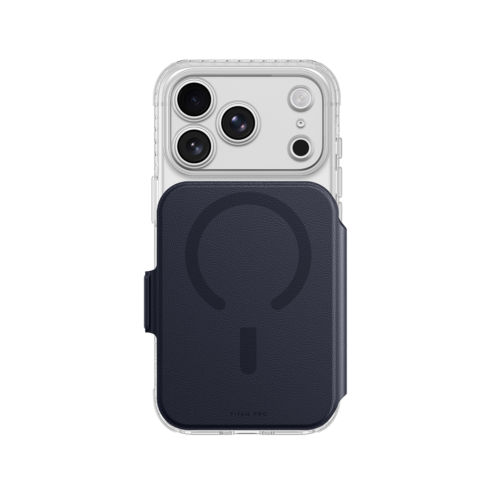 Apple iPhone 18 Pro Max Uyumlu Kılıf M-safe Özellikli Amazingthing Titan Lens Flip Serisi Kartlıklı Kapak