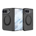 Apple iPhone Duo Kılıf M-safe Şarj Özellikli Zore Kıpta KPT-07 Ring Standlı Sert PC Kapak
