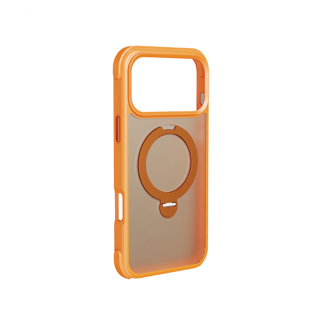 Apple iPhone 18 Pro Uyumlu Kılıf M-safe Şarj Özellikli Standlı Lenyes Eclat Kapak