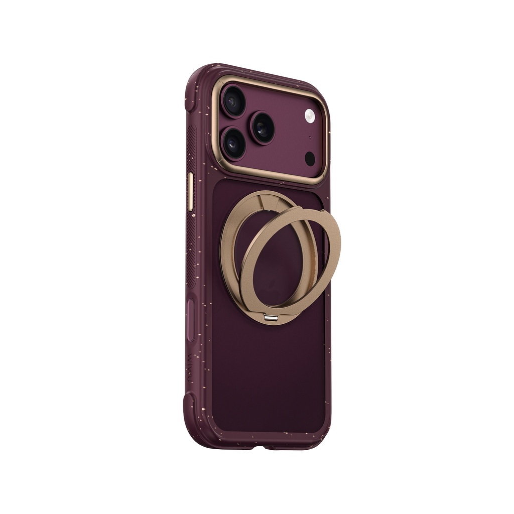Apple iPhone 17 Pro Max Uyumlu Kılıf M-safe Şarj Özellikli Wiwu AA-203 AeroArmor Ultra Serisi Airbag Tasarımlı Standlı Kapak
