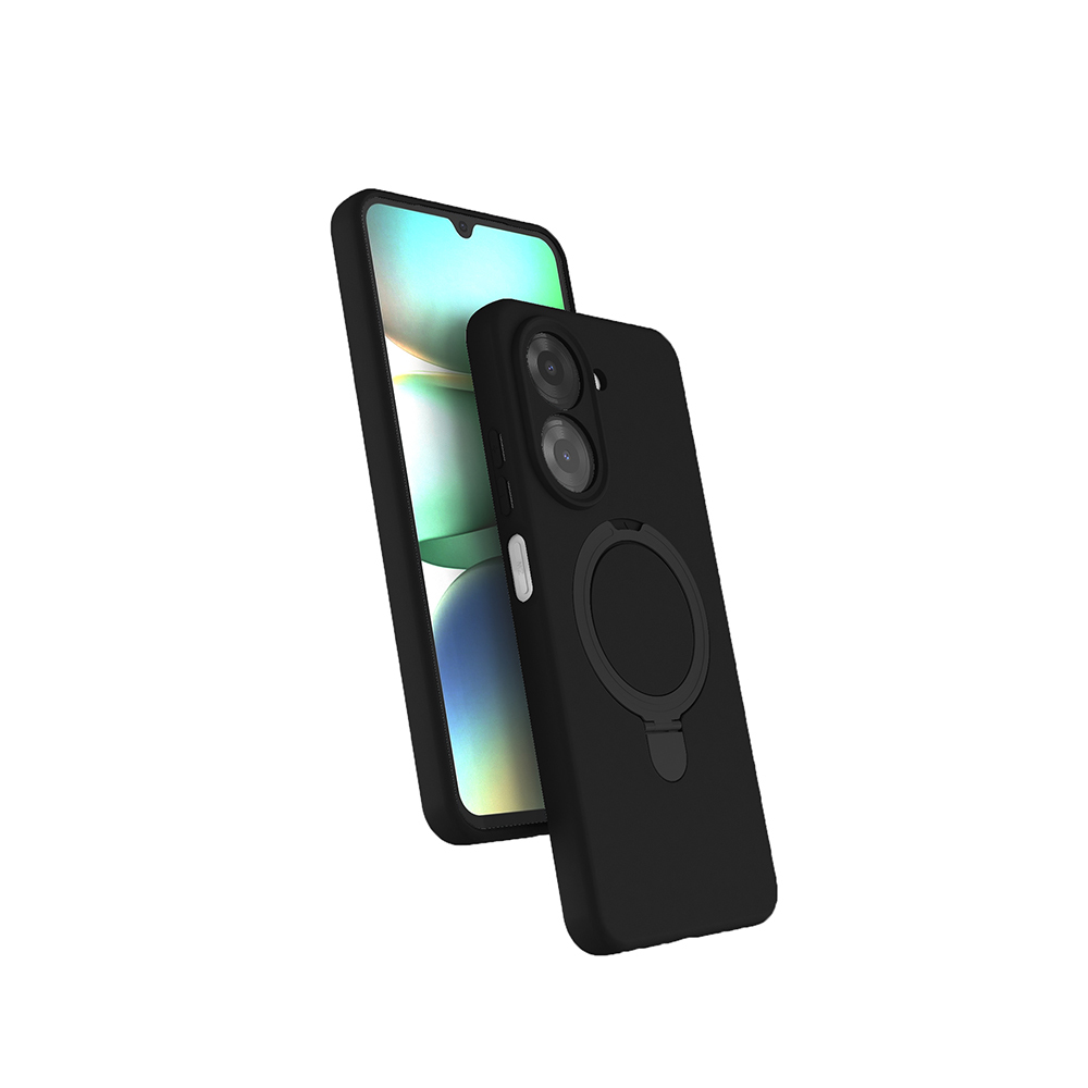 Xiaomi Redmi A7 Pro Uyumlu Kılıf M-safe Şarj Özellikli Standlı Zore Samara Kapak
