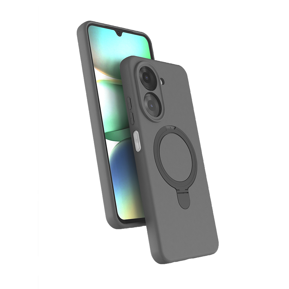 Xiaomi Redmi A7 Pro Uyumlu Kılıf M-safe Şarj Özellikli Standlı Zore Samara Kapak