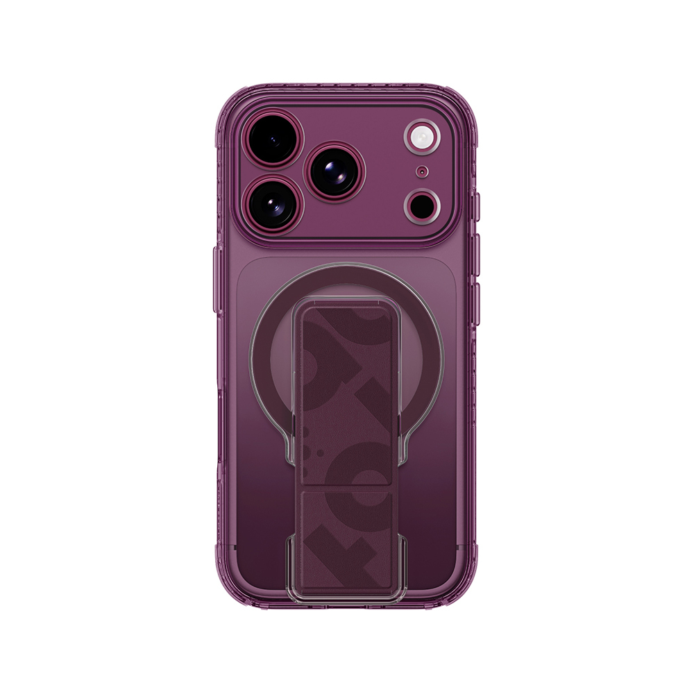 Apple iPhone 18 Pro Max Uyumlu Kılıf M-safe Şarj Özellikli Standlı Amazingthing Titan Pro Grip Stand Serisi Kapak