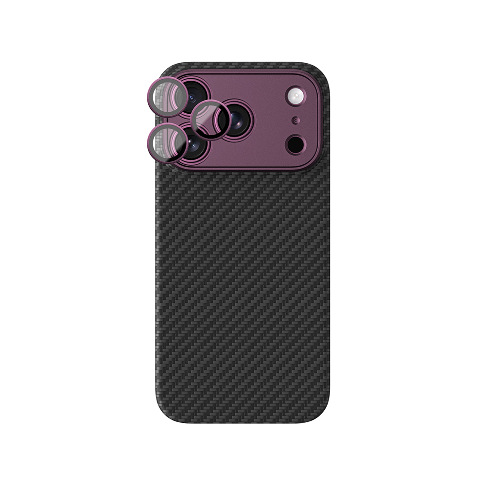 Apple iPhone 18 Pro Max Kılıf M-Safe Şarj Özellikli 1500D Aramid Fiber AmazingThing Titan Max SLens Serisi Kapak