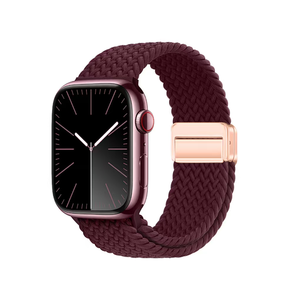 Apple Watch 10 46mm Uyumlu Zore KRD-134 Örgü Tasarımlı Hasır Kordon Strap Kayış