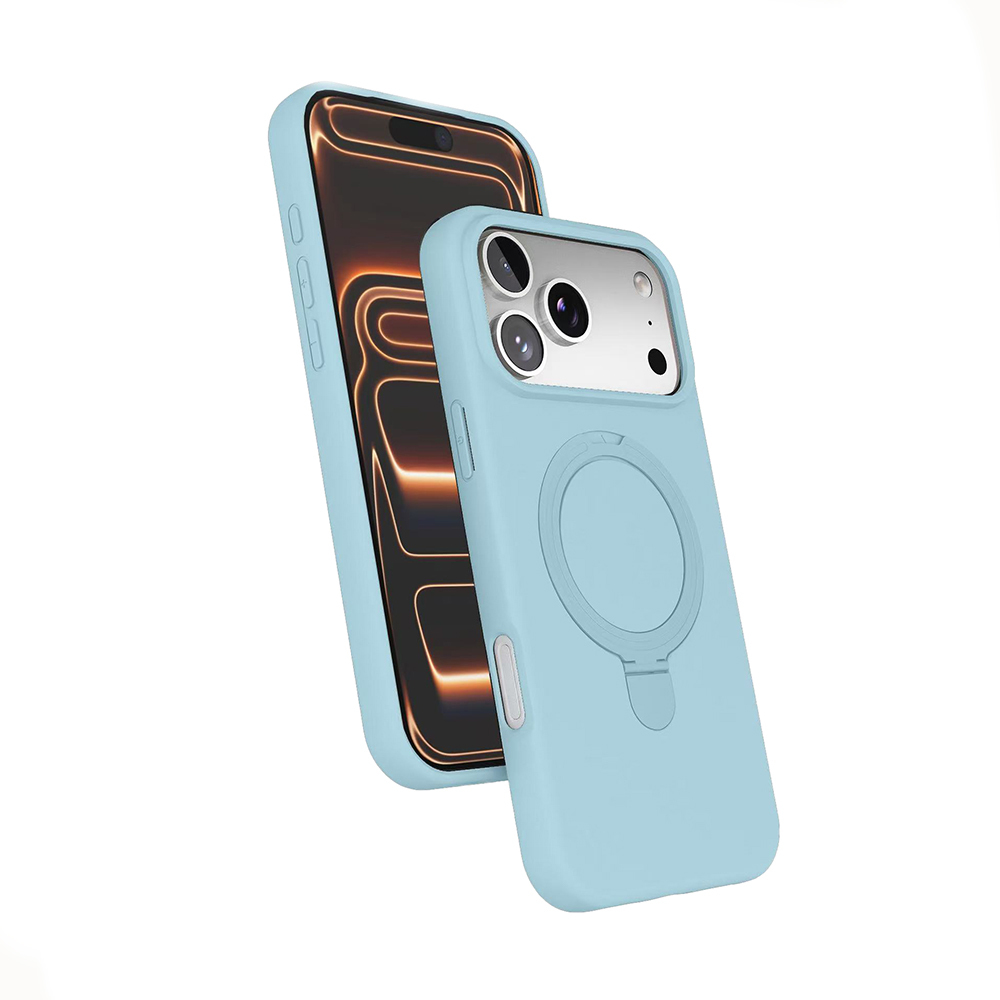 Apple iPhone 18 Pro Max Uyumlu Kılıf M-safe Şarj Özellikli Standlı Zore Samara Kapak