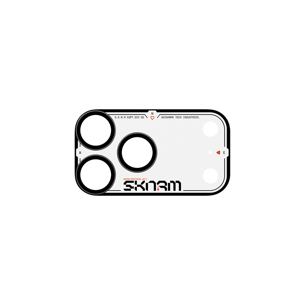 [RNZ-TA140437] Apple iPhone 18 Pro Max Skinarma Atlas Serisi Ionix Kamera Lens Koruyucu (Siyah)