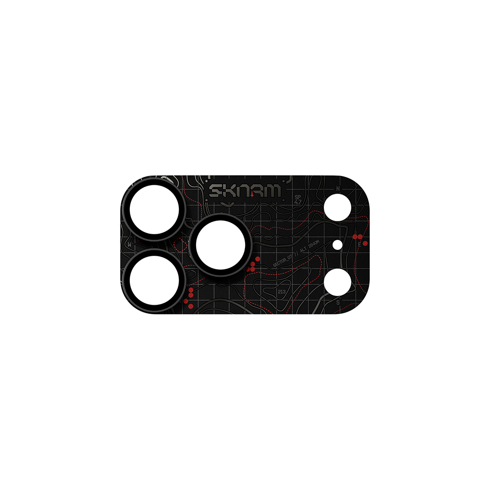 [RNZ-TA140445] Apple iPhone 18 Pro Max Skinarma Sonar Serisi Ionix Kamera Lens Koruyucu (Siyah)