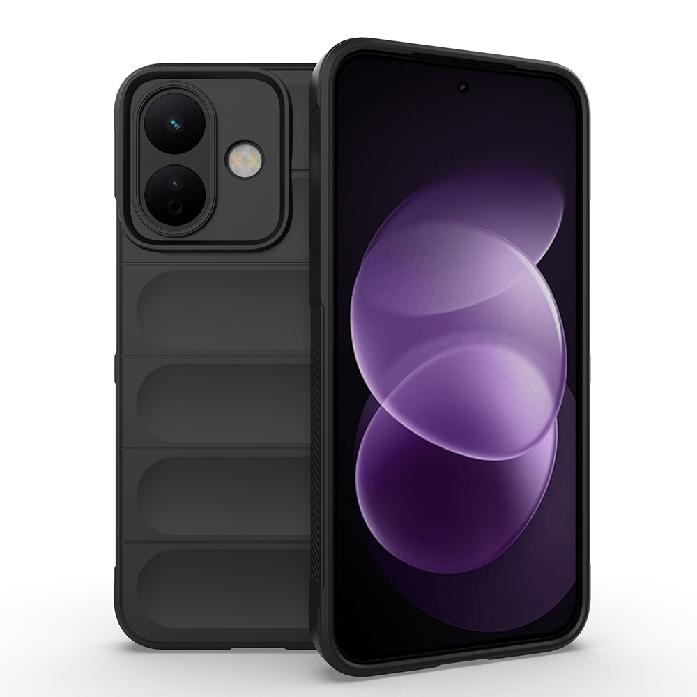 [RNZ-TA140491] Xiaomi Redmi Note 17 Pro Kılıf Esnek TPU Oyuklu Arka Yüzey Tasarımlı Zore Etnik Silikon Kapak (Siyah)
