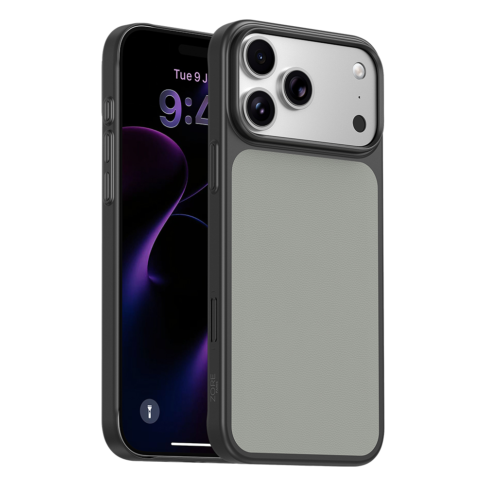 Apple iPhone 17 Pro Uyumlu Kılıf M-Safe Şarj Özellikli PU Zore Paris Trexo Sert PC Kapak