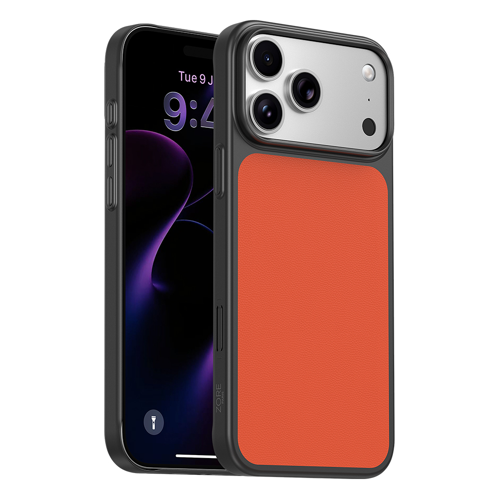 Apple iPhone 17 Pro Max Uyumlu Kılıf M-Safe Şarj Özellikli PU Zore Paris Trexo Sert PC Kapak