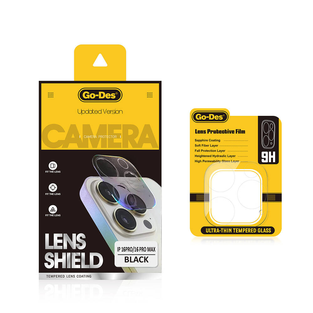 Apple iPhone 16 Pro Uyumlu Go Des Lens Shield CL-17 Kamera Lens Koruyucu