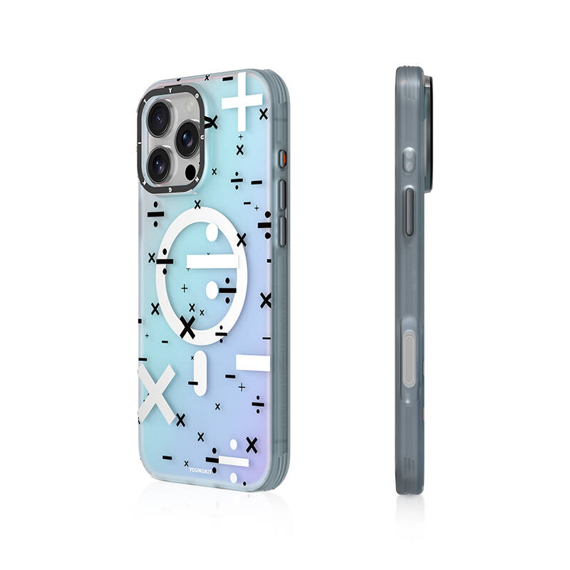 Apple iPhone 16 Pro Max Uyumlu Kılıf M-safe Şarj Özellikli Youngkit Mathematical Serisi Kapak