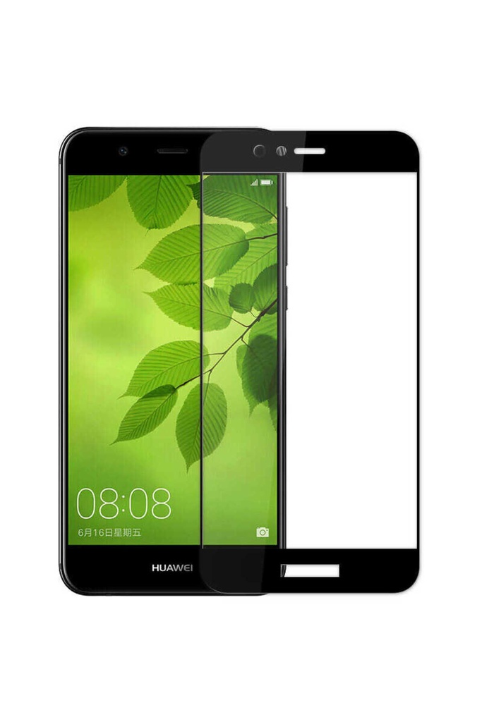 Huawei Y7 2018 Uyumlu Zore Kenarları Kırılmaya Dayanıklı Cam Ekran Koruyucu