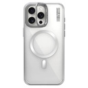 Apple iPhone 15 Pro Max Uyumlu Kılıf M-safe Şarj Özellikli Sararma Önleyici Youngkit Crystal Grid Kapak