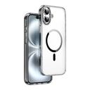 Apple iPhone 16 Plus Uyumlu Kılıf Wiwu MCC-101 iShield Pro Serisi M-safe Şarj Özellikli Crystal Sert PC Kapak