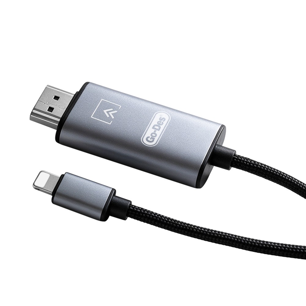 [RNZ-TA139604] Go Des GD-HM812S HDTV Lightning to HDMI Ses ve Video Adaptörü