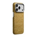 Apple iPhone 18 Pro Max Uyumlu Kılıf M-safe Şarj Özellikli Aramid Karbon Fiber Pitaka Wind Over Wheat Serisi Kapak