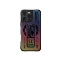 Apple iPhone 16 Pro Uyumlu Kılıf M-safe Şarj Özellikli Holografik Tasarımlı Standlı Deri Görünümlü Skinarma Kira Kobai Kapak