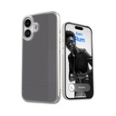 Apple iPhone 16 Uyumlu Kılıf M-safe Şarj Özellikli Karbon Fiber Desenli Mutural Montage Kapak