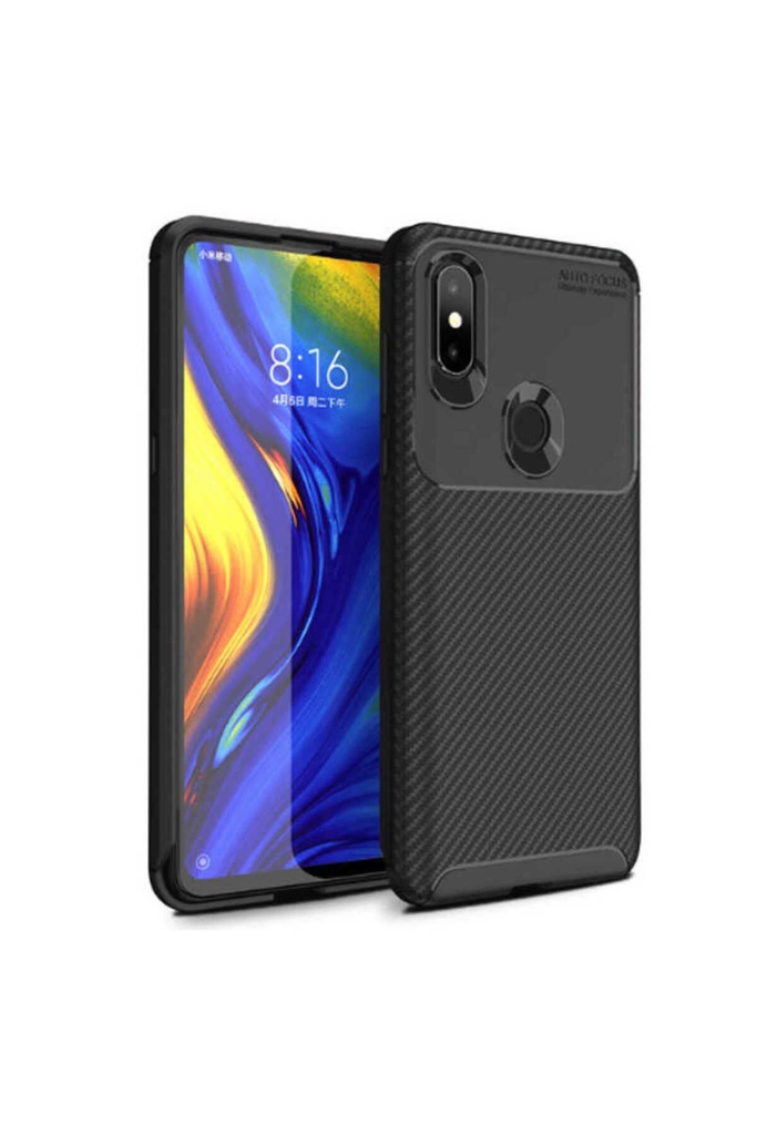 [RNZ-TA18119] Xiaomi Mi Mix 3 Uyumlu Kılıf Zore Negro Silikon Kapak (Siyah)