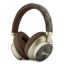 Guess Orjinal Lisanslı ENC PU 4G Desenli Metal Yazı Logolu Kulak Üstü Bluetooth Kulaklık v5.4