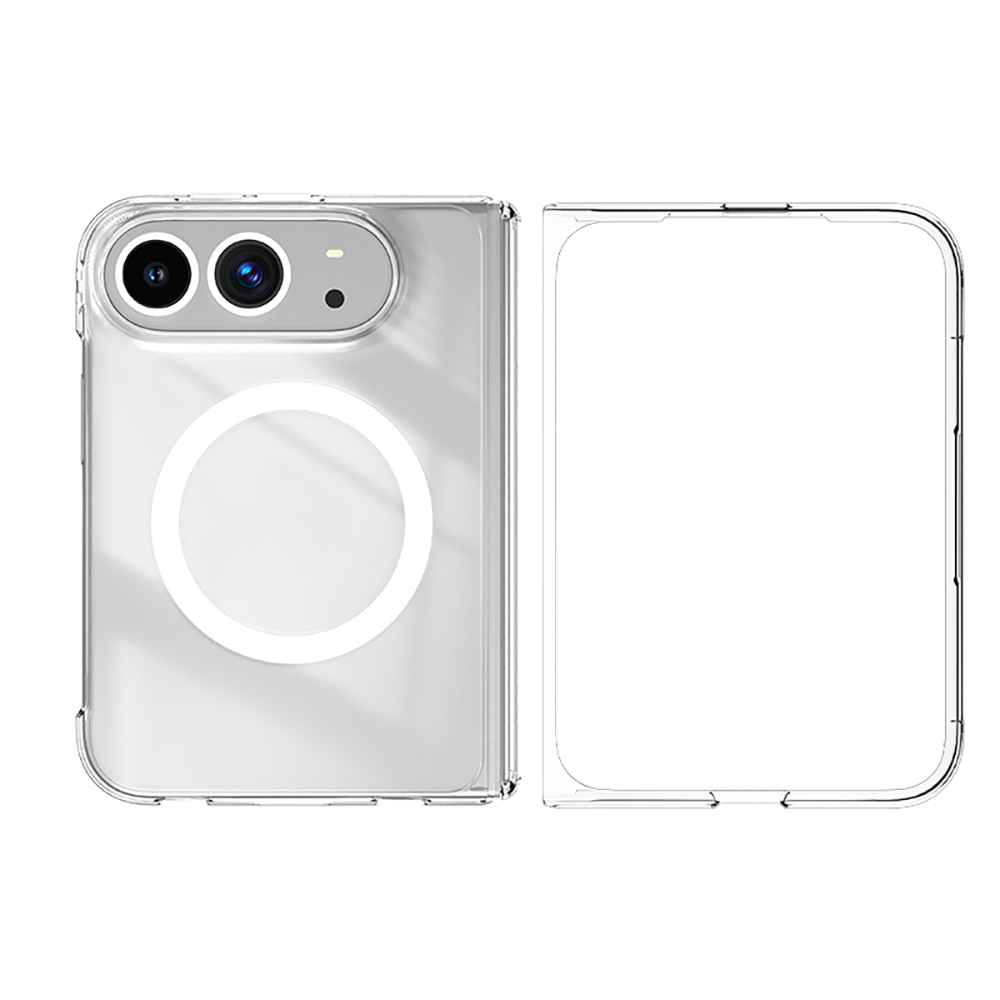 Apple iPhone Duo Uyumlu Kılıf M-safe Şarj Özellikli Transparan Sert PC Wlons Pita Kapak